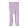 thumbnail image 1 of Spazoro Toddler Girls Leggings, Elastic Waist Stretchy Soft & Comfy Fall and Winter Yoga Sports Outwear Tights Pants Purple Size 5-8T, 1 of 1