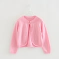thumbnail image 1 of Spazoro Toddler Girls Sweaters, Fall Winter Button Down Long Sleeve Cotton Solid Color Cardigan for Child Girls Pink Size 5 T, 1 of 8