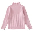 thumbnail image 1 of Spazoro Toddler Girls Sweaters, Fall Winter Long Sleeve Turtleneck Pullover Tops for Kids Girls Boys Pink Size 7T, 1 of 2
