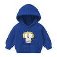 thumbnail image 1 of Spazoro Toddler Girls Sweatshirts, Casual Hooded Printed Long Sleeve Tops For Girls Blue Size 6 T, 1 of 2