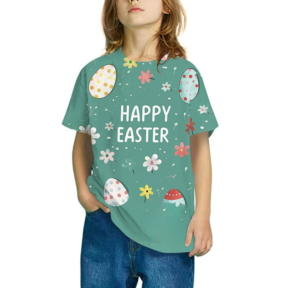 Spazoro Toddler Girls T-shirts, Casual Crewneck Printed Summer Short Sleeve Tops Tee Multicolor Size 3-4T