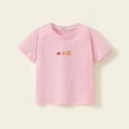 thumbnail image 1 of Spazoro Toddler Girls T-shirts, Crewneck Casual Graphic Tee Summer Short Sleeve Tops Pink Size 2-10T, 1 of 3