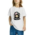 thumbnail image 1 of Spazoro Toddler Girls T-shirts, Graphic Summer Casual Crewneck Short Sleeve Tops Tee White Size 3-4T, 1 of 4