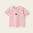 thumbnail image 1 of Spazoro Toddler Girls T-shirts, Graphic Tee Casual Summer Crewneck Short Sleeve Tops Pink Size 2-10T, 1 of 3
