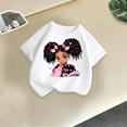 thumbnail image 1 of Spazoro Toddler Girls T-shirts, Graphic Tee Summer Crewneck Casual Short Sleeve Tops White Size 3-12T, 1 of 3