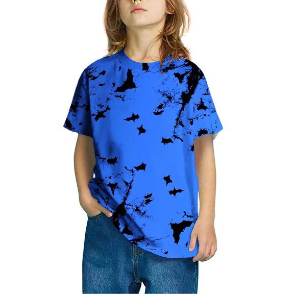 Spazoro Toddler Girls T-shirts, Printed Summer Crewneck Casual Short Sleeve Tops Tee Multicolor Size 3-4T