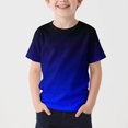thumbnail image 1 of Spazoro Toddler Girls T-shirts, Summer Activewear Sport with Gradient Color Crewneck Short Sleeve Tops Tee Blue Size 7-8T, 1 of 4