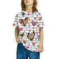 thumbnail image 1 of Spazoro Toddler Girls T-shirts, Summer Casual Printed Crewneck Short Sleeve Tops Tee Multicolor Size 4-5T, 1 of 4