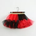 thumbnail image 1 of Spazoro Toddler Girls Tutu Dance Skirts, Mesh Leisure Bow Knot Solid Princess Skirts for Child Girls Black Size S, 1 of 3