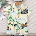 thumbnail image 1 of Spazoro Toddler Kids Boys Girls Outfit Shirts Sets, Short Sleeve Printed 2-Piece Summer 2025 Casual Shorts Set Yellow Size 3 T, 1 of 3