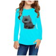 thumbnail image 1 of Spazoro Toddler Kids Girls Boys Sweatshirts, Crew Neck Graphic Long Sleeve Fall Winter Tops for Childs Girls Boys Light Blue Size 4 T, 1 of 5