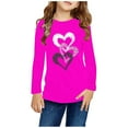 thumbnail image 1 of Spazoro Toddler Kids Girls Boys Sweatshirts, Fall Winter Crew Neck Long Sleeve Love Print Tops for Childs Girls Boys Hot Pink Size 4 T, 1 of 5