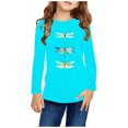 thumbnail image 1 of Spazoro Toddler Kids Girls Boys Sweatshirts, Graphic Fall Winter Long Sleeve Crew Neck Tops for Childs Girls Boys Light Blue Size 4 T, 1 of 5
