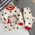 thumbnail image 1 of Spazoro Toddler Kids Girls Outfits Shirts Sets, Long Sleeve Pajamas 2024 Floral Casual 2 Piece Outfits For Girls Khaki Size 3 T, 1 of 3