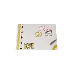 Spbe Tatts Gold Multi Gypsy Grace Temporary Metallic Tattoos OS