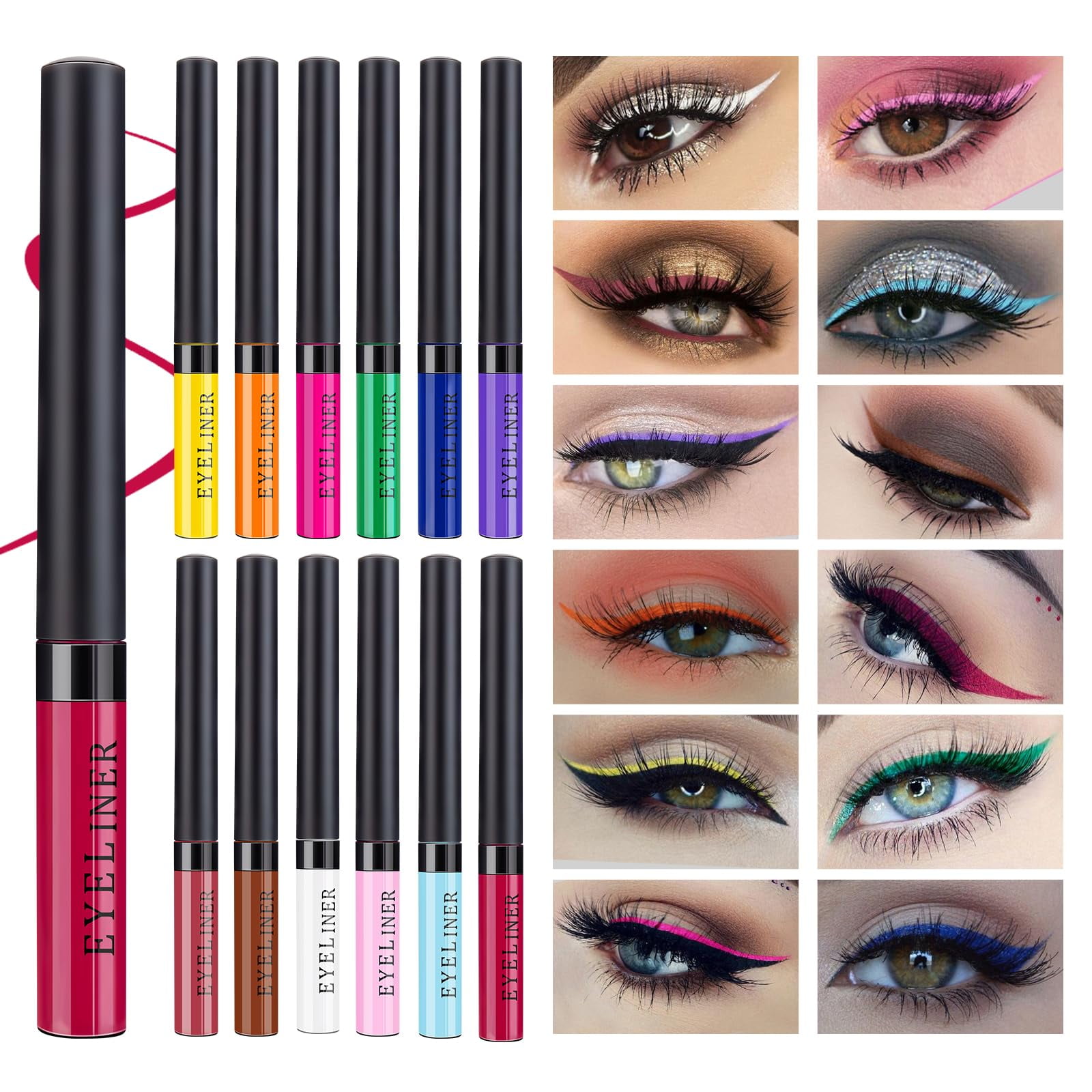 Colorful eyeliner set discount