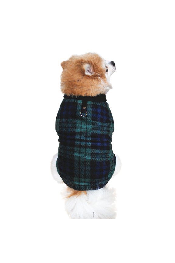 Fleece Vest Dog Sweater Warm Pullover Fleece Dog Jacket with Harness Winter Cold Weather Dog Puppy Apparel Clothes for Small Medium Dogs for Indoor and Outdoor Use XS-3XL