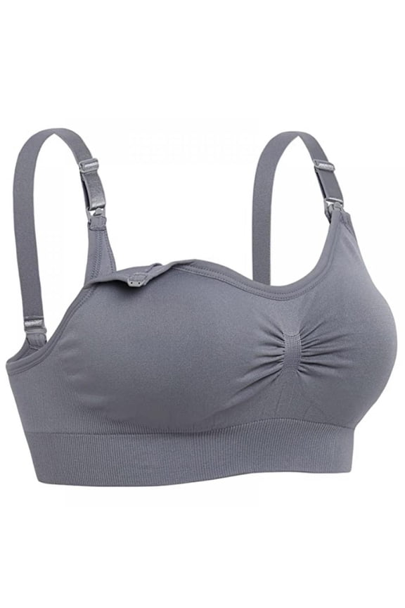 Full Bust Seamless Nursing Maternity Bras Plus Size Pregnancy Breastfeeding Bra, M-4XL