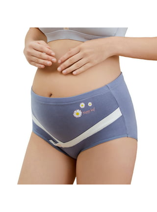 Buy ANESHA Over Bump Maternity Underwear Cotton Plus Size Pregnancy Panties  High Waist Postpartum Support Briefs Pack of 2 Multicolour at