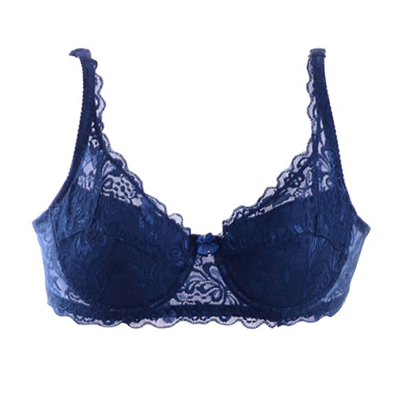Popvcly Push Up Bras for Women Floral Lace Underwire Bra