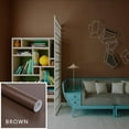 thumbnail image 1 of Spdoo Solid Brown Peel and Stick Wallpaper, 23.6x15.7 inches, Self-Adhesive PVC, 1 Roll, 1 of 7