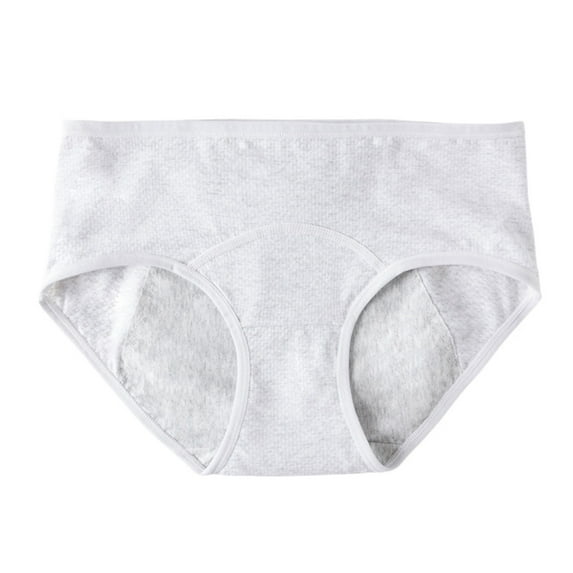 Popvcly Teen Girls Period Underwear Cotton Soft Breathable Women Menstrual Panties For Teens Leak-Proof Full Coverage Briefs