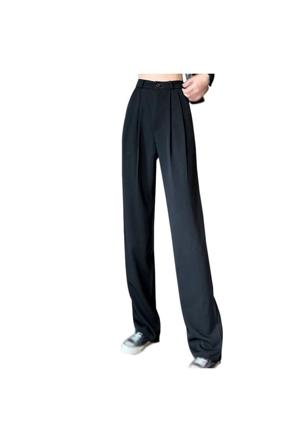 Women High Waist Casual Wide Leg Long Palazzo Pants Trousers