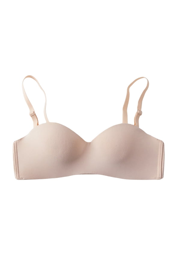 Women Teen Girls Lightly Padded Bra Breathable Convertible Multiway Bra Wire Free Push up Bra AB Cup