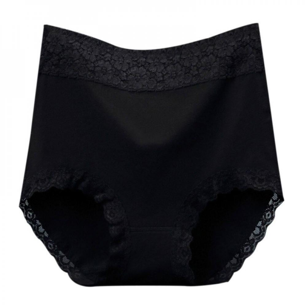 Spdoo Women's Cotton Underwear Women's Lace Briefs Large Size Belly