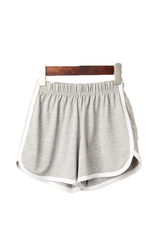 Popvcly Women's High Waisted Beach Shorts ,Sports Running Gym Workout Yoga Shorts Pants, Ladies Teen Girl Summer Solid Color, Hot Pants, Tummy Control Short Leggings