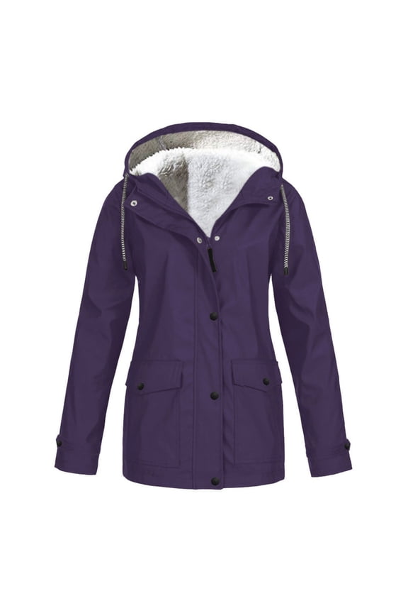 Women's Waterproof Ski Jacket Warm Winter Thicken Fleece Snow Coat Mountain Windbreaker Hooded Snowboarding Jacket Plus Size S to 5XL