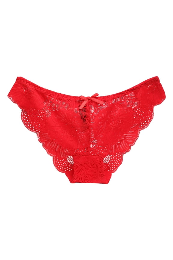 Womens Floral Lace Panties Low-rise Stretch Underwear Breathable Brief