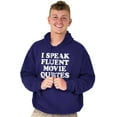 thumbnail image 1 of Speak Fluent Movie Quotes Classic Unisex Plus Size Hoodie Brisco Brands 4X, 1 of 6