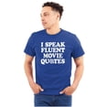thumbnail image 1 of Speak Fluent Movie Quotes Classic Men's Graphic T Shirt Tees Brisco Brands L, 1 of 6