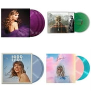 Speak Now Taylors Version Orchid Marbled Vinyl/3LP & Taylor Swift - Evermore Translucent Green Vinyl/2LP & 1989 Taylors Version 2LP/Crystal Skies Blue Vinyl & Lover