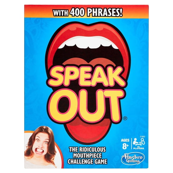 Speak Out Game Mouthpiece Challenge, for Kids Ages 8 and up, for 4 Players and more