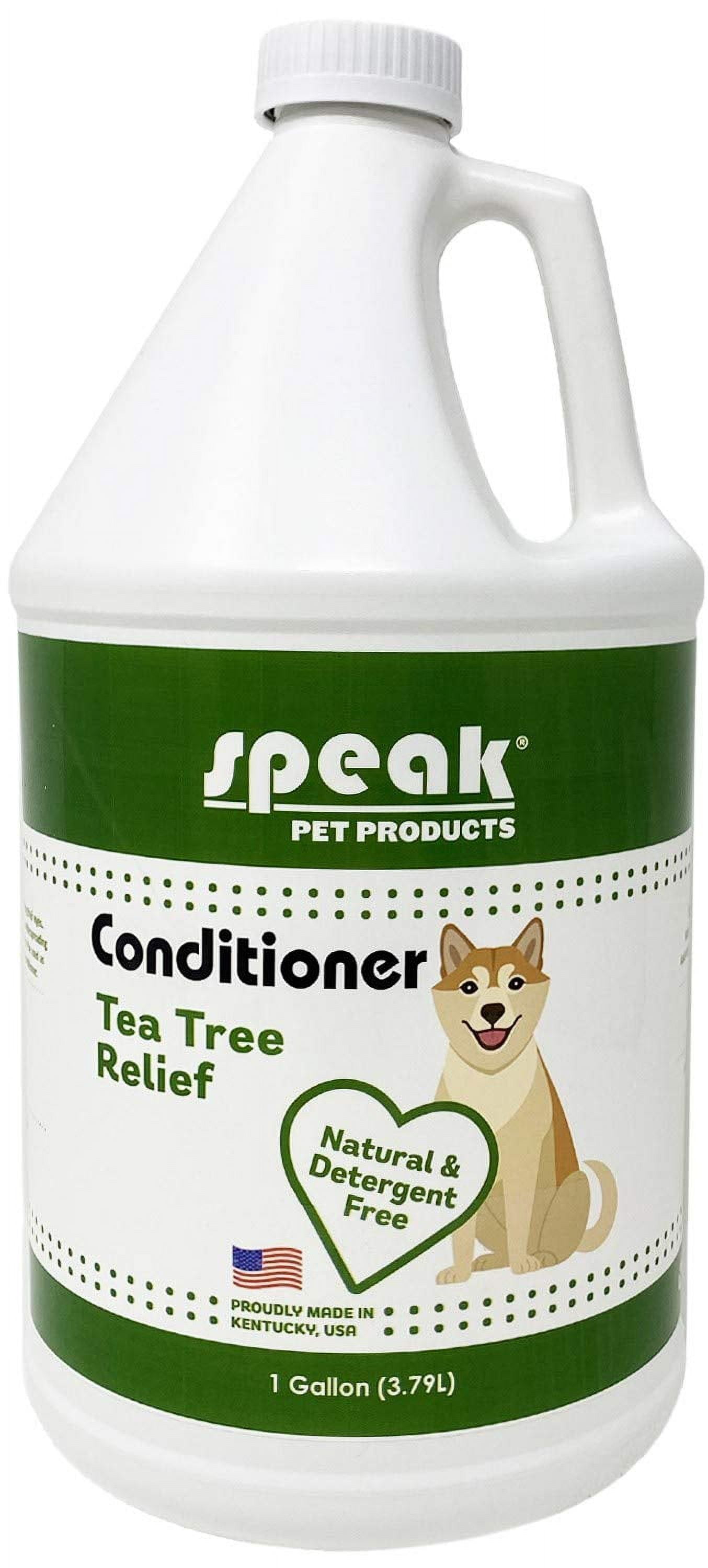 Speak Pet Tea Tree Relief Leave-In Conditioner Spray For Dogs – 1 Gallon Refill With Pump, Natural Deodorizer & Moisturizer - View #7