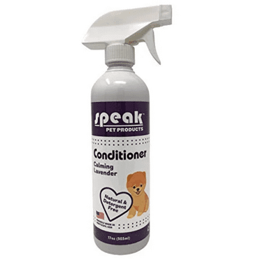 Speak Pet Products Natural Leave-in Conditioning Spray, for Dogs, Calming Lavender, 17oz