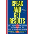 thumbnail image 1 of Pre-Owned Speak and Get Results: Complete Guide to Speeches & Presentations Work Bus (Paperback) 0671893165 9780671893163, 1 of 1