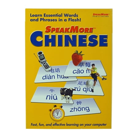 SpeakMore Chinese Language PC/Mac CDRom - Learn Essential Words & Phrases in a Flash!