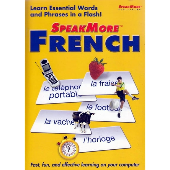 SpeakMore French Language CDRom - See a word or phrase in French, and try to guess the English