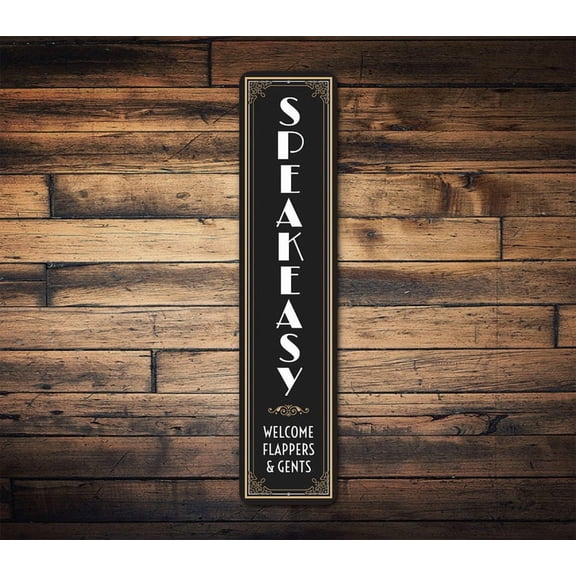 Speakeasy Sign 50's Bar Decor Speakeasy Pub Sign Beer Lover Decor Beer Lover Sign Sign For Beer Beer Bar Sign Beer Decor Bar Sign - Size: 16 x 4 Inches
