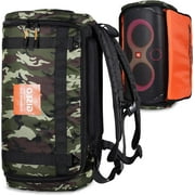 Speaker Bag Rugged Speaker Bag Carry Case Compatible with JBL Party Box Series, Portable Speaker Carry Tote Bag Backpack for JBL Partybox 110 Camouflage