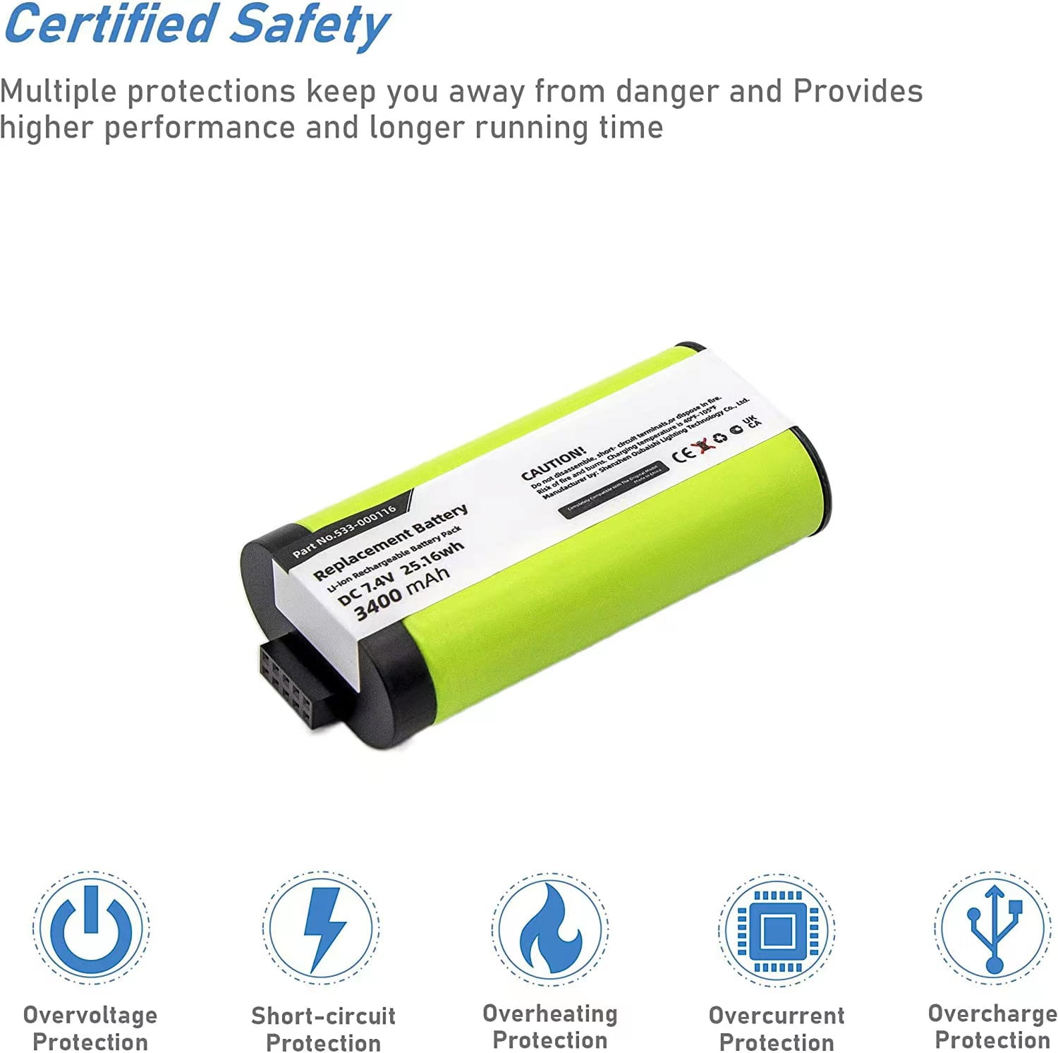 Batterie pour Logitech S-00147 UE MegaBoom 533-000116 533