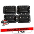 thumbnail image 1 of Speaker Cabinet Handles for DJ PA Road Case (Set of 4) by Griffin - Heavy Duty, Spring Loaded, Recessed Metal Flip Pull with Rubber Padding for Comfortable Flight Carry Pro-Audio Stage Gear Parts, 1 of 12