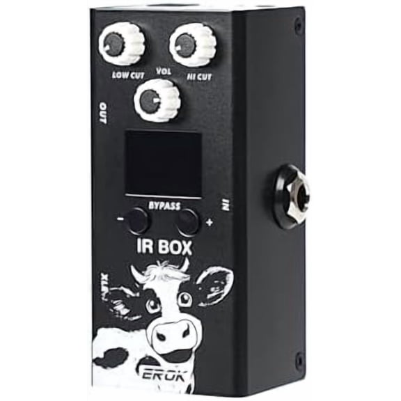 Speaker Cabinet Simulator Pedal with IR Loader, 9-Band EQ & 32 Presets - Guitar/Bass Impulse Response Processor, Third-Party IR Files Support, Studio/Stage Use$$Music
