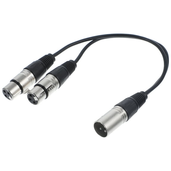 Speaker Cable Stereo Transfer Cable XLR Splitter Cable Microphone Audio Cable 1 XLR Male to 2 XLR Female