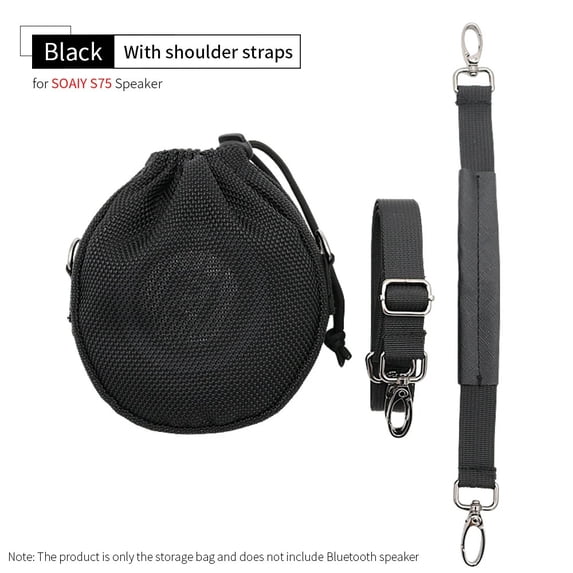 Speaker Carrying Case Bag For SOAIY S75 Portable Bluetooth Speaker, Anti Scratch Speaker Protector Case Travel Speaker Pouch Storage Bag With Strap
