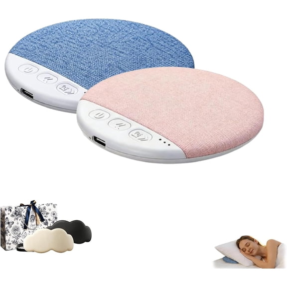 Speaker Clearance! 2026 2PCS Sleep Pillow Bluetooth Speaker, Protable Wireless Pillow Speaker with White Noise Timer Sleep Aid with Stereo Bass Private Sleep Headphones for Ki*ds Women Men(Blue+Pink)
