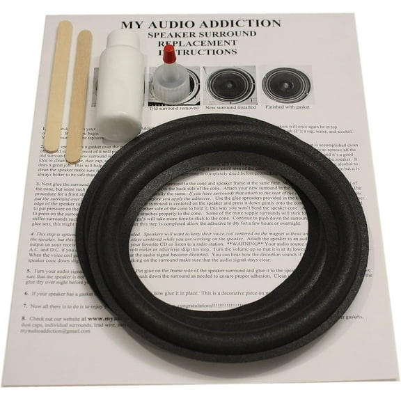 Speaker Foam Surround Repair Kit for ScanSpeak 6.5" 18W/4208 18W8542 18w8544